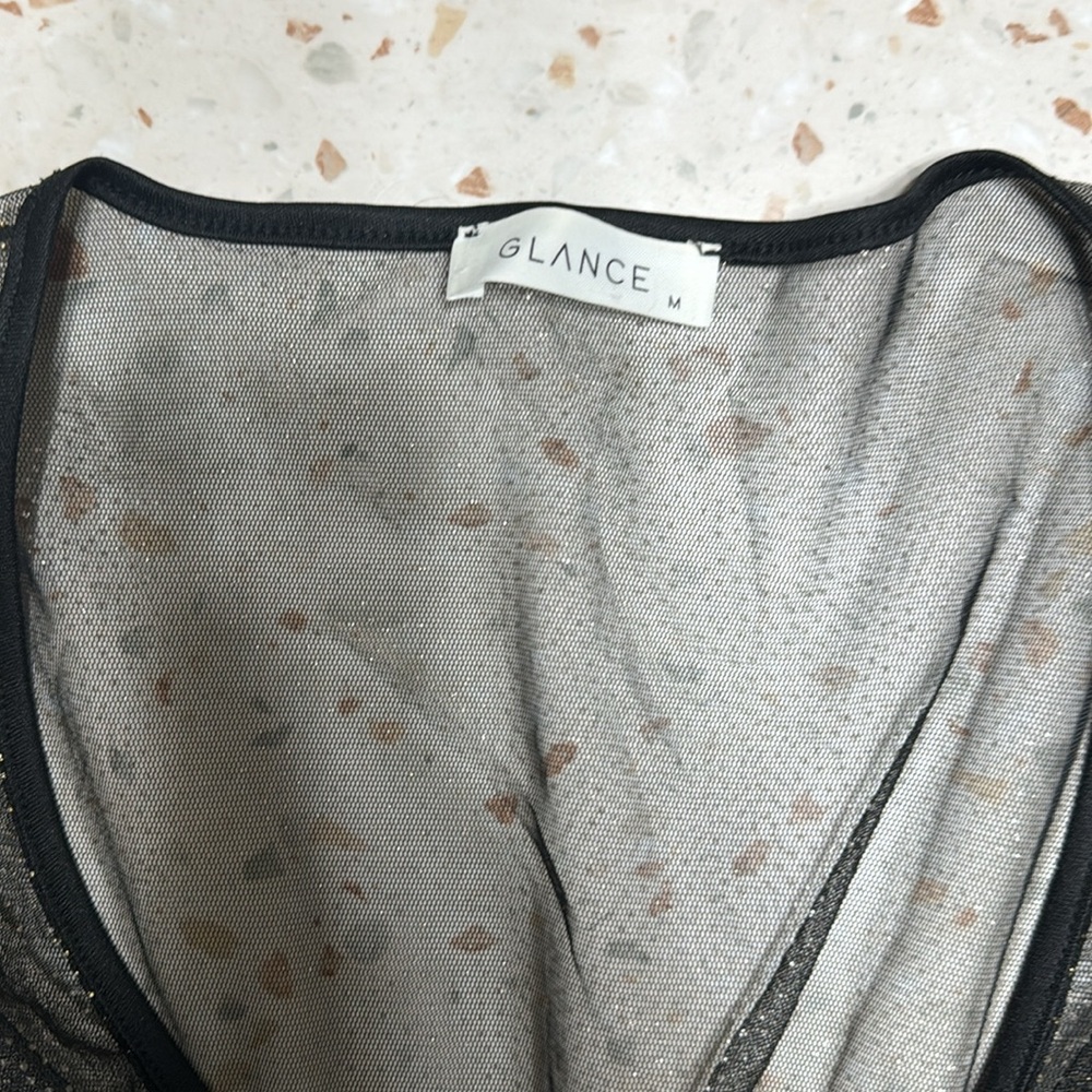 Glance sparkle top black size m - Picture 3 of 4